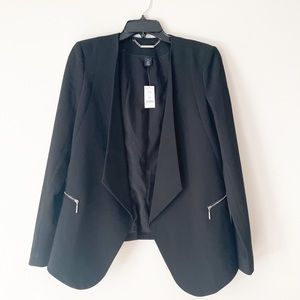 NWT WHBM Black Tuxedo Blazer Size 6